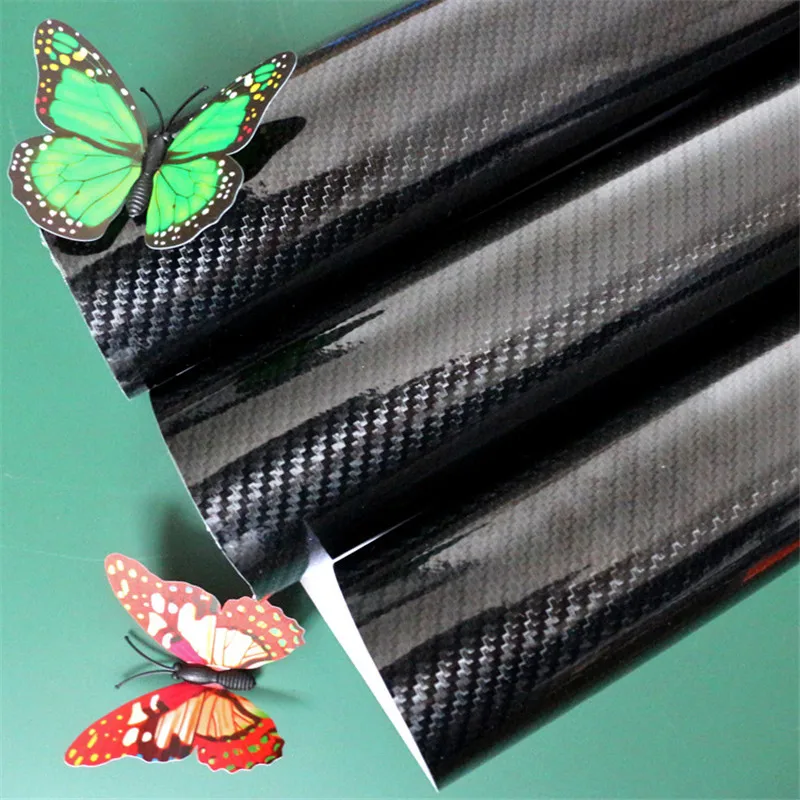 PVC152cmX10cm 5D стикер для стайлинга автомобиля глянцевая виниловая пленка из