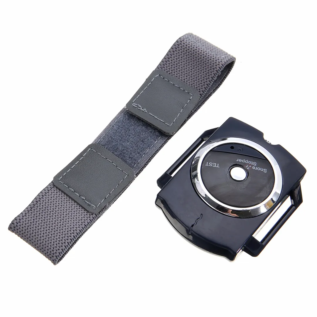 Mayitr 1pc Smart Snore Blocker Stopper Infrared Stop Snoring Wristband Help Sleeplessness Wristband Watch Sleeping Aid