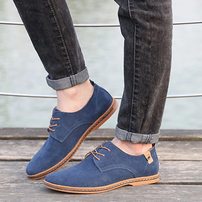 Plus size Men Casual Shoes Fashion Comfortable Flat Men Oxford Shoes ...