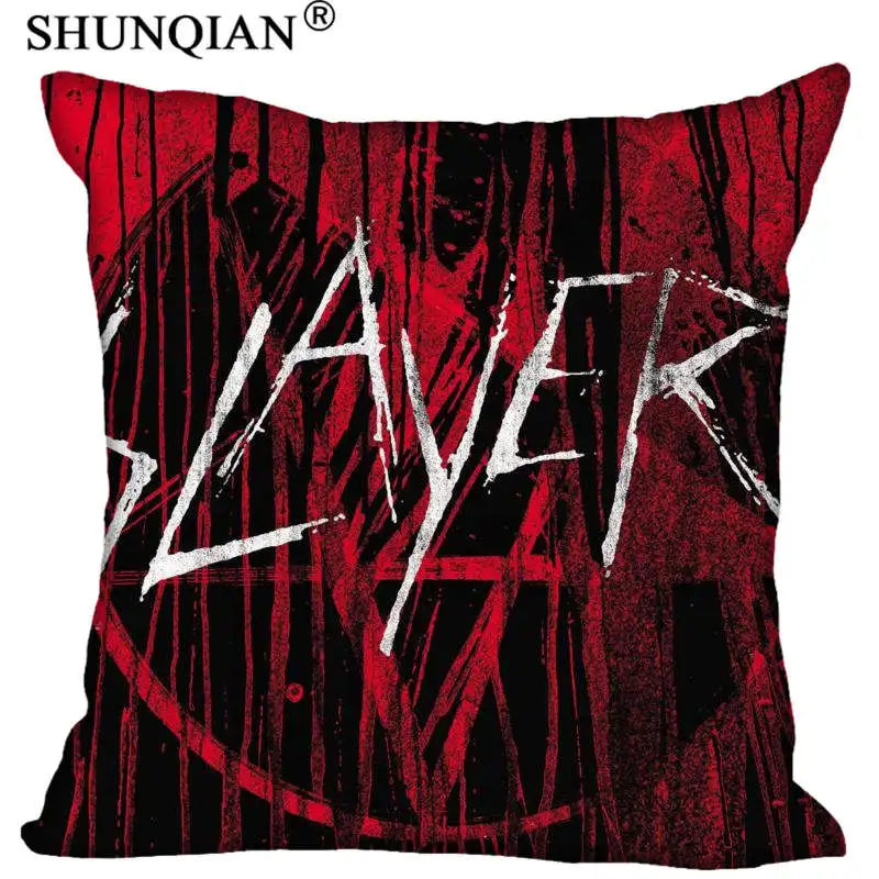 Customized Pillow Cover SLAYER Decorative Pillowcase Square Zipper Pillow Cover 20X20cm 35X35cm 40x40cm - Цвет: 20