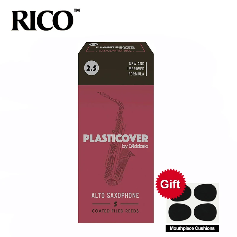 RICO Plasticover Alto Eb Vinylové vodotěsné Sachs rákosí / Alto Sax Reeds 2,5 #, 3,0 #, 3,5 # Box 5