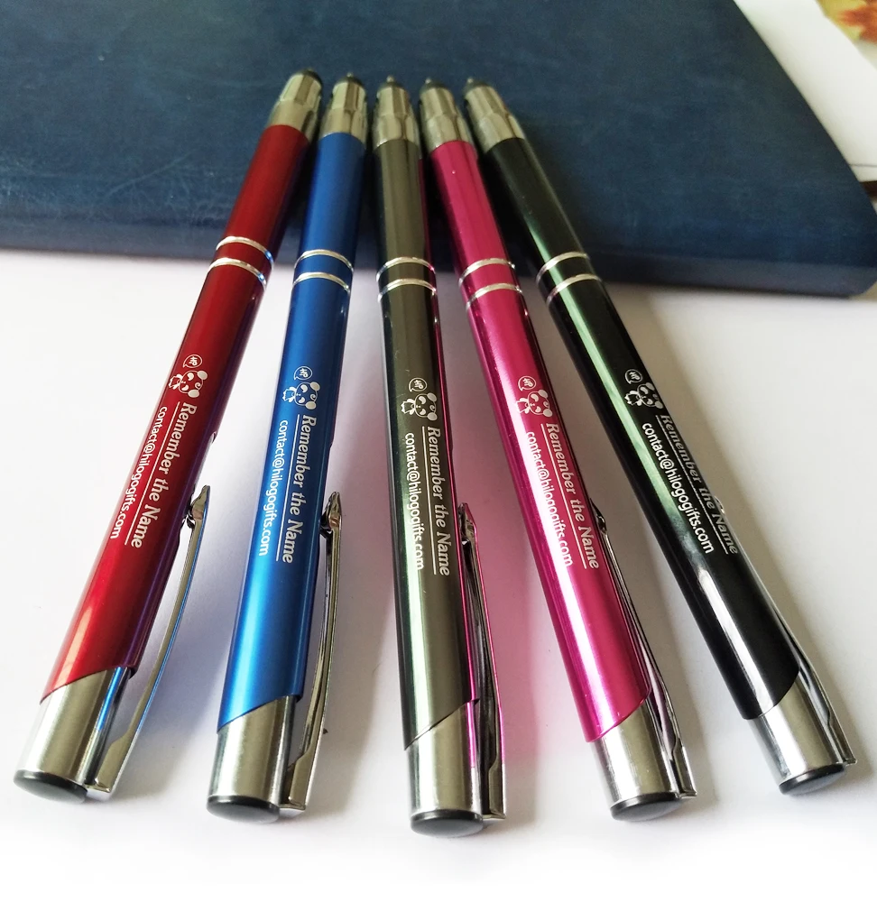 

Custom your logo free on metal top stylus pen 500pcs/lot for SALE special for trade show free giveaways