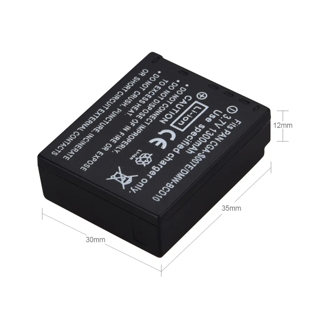 Аккумулятор для фотоаппарата Panasonic DMC TZ1 TZ2 TZ3 TZ4 TZ5 TZ50 TZ15 1300 мАч|camera battery|battery for
