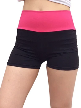 

High Quality Womens Patchwork Color Sports Bikers Shorts High Elastic Summer Booty Shorts Fitness Short Mujer