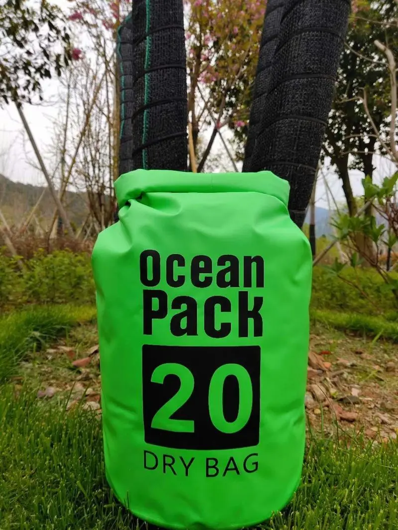 

Outdoor Drifting Waterproof Bag Beach Hot Sale Waterproof Bucket High Quality Camping Hiking 20L Waterproof Ultra Light Backpack
