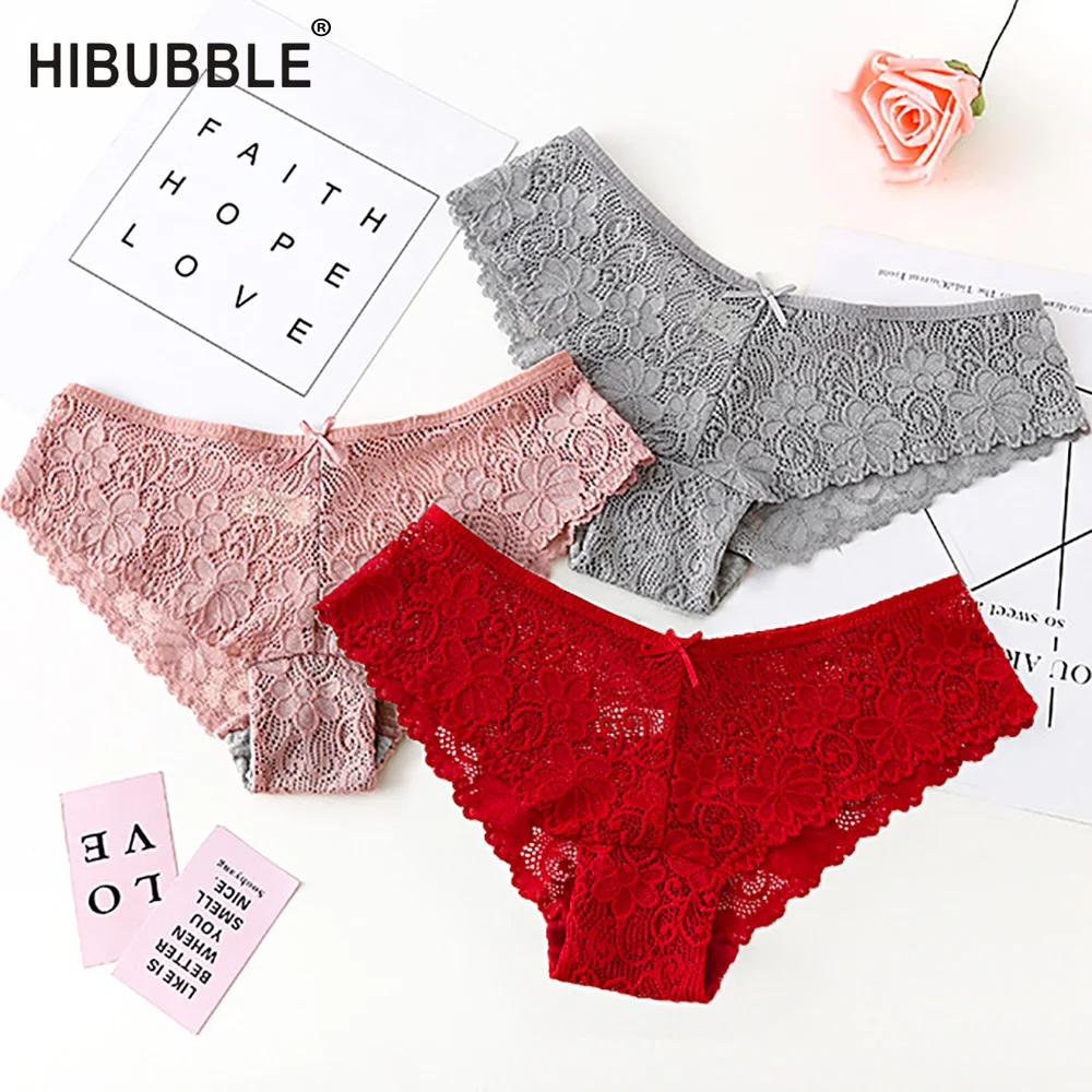 Сексуальные кружевные трусики HIBUBBLE женское модное уютное нижнее белье женские
