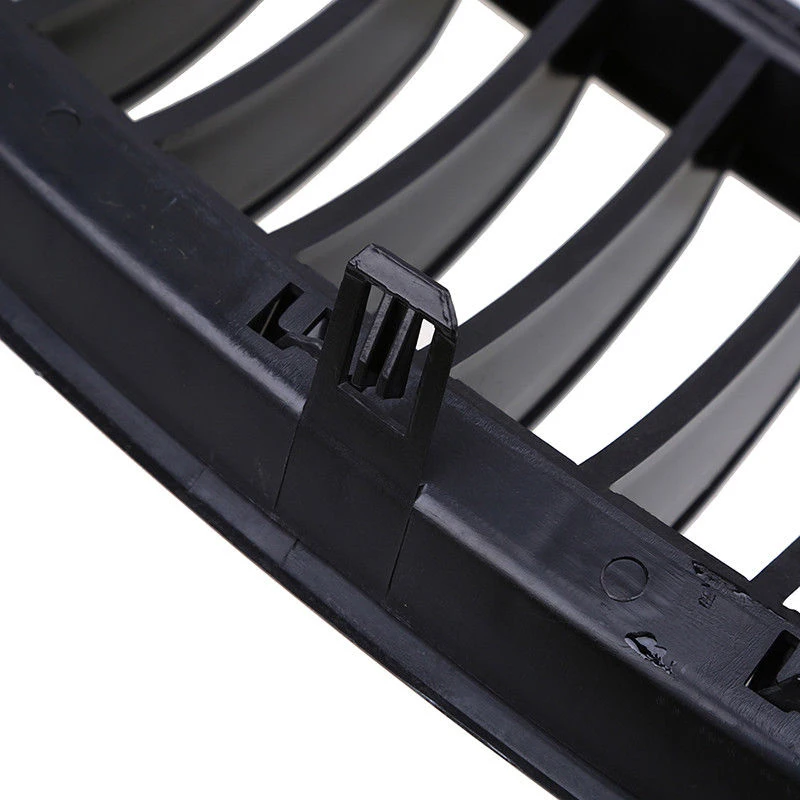 

Front Grilles 1 Pair Car Bumper Protective ABS Plastic Black Guard Replacement