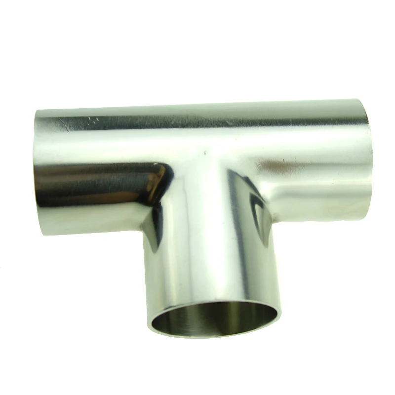 

51mm 2" OD Sanitary Weld Tee Connector Pipe Fitting Stainless Steel 304