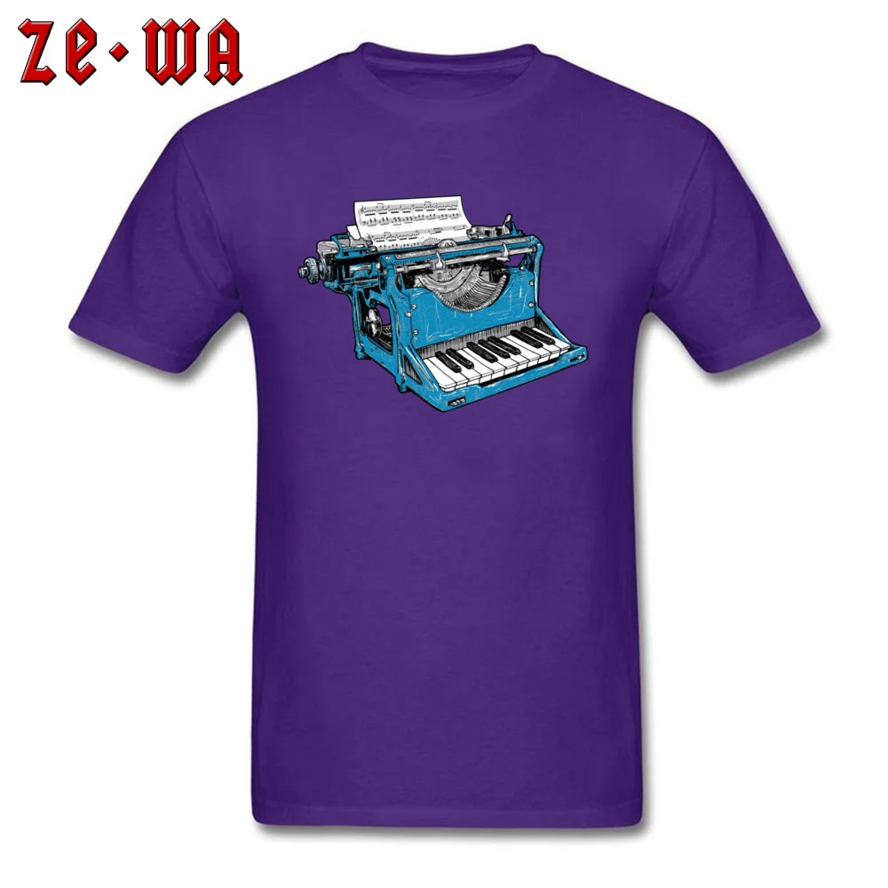 The Composition O. 822 Normal T-shirts for Men 100% Cotton Lovers Day Tops & Tees T-shirts Short Sleeve 2018 New Round Collar The Composition O. 822 purple