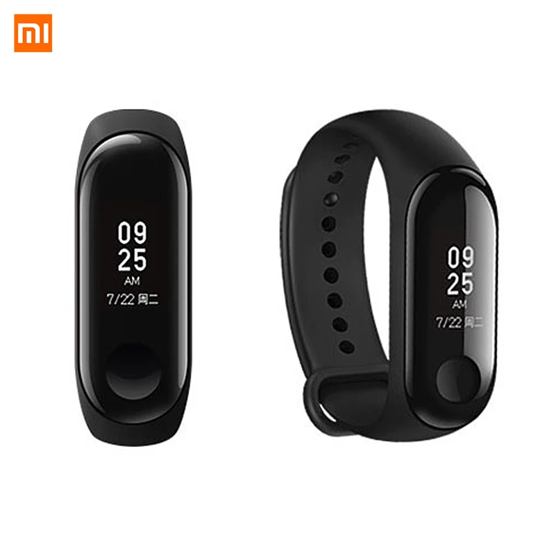 Смарт-браслет xiaomi mi band 3, 10 шт., сенсорный экран, OLED сообщение, время сердечных сокращений, Поддержка русского английского языка