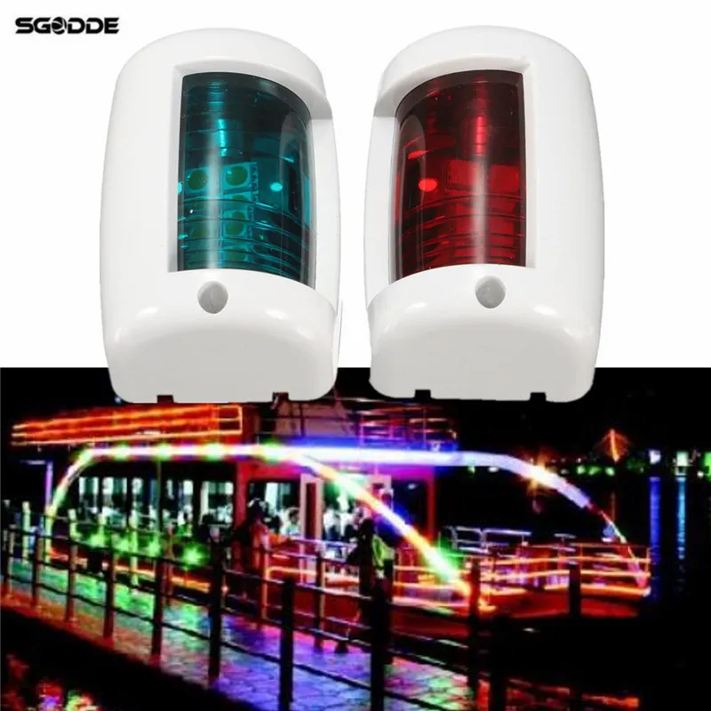 

Marine Boat Yacht White Stainless Steel LED Navigation Lamp Marine Port Side & Starboard Light 12V For Boat Chandlery Boat Yacht