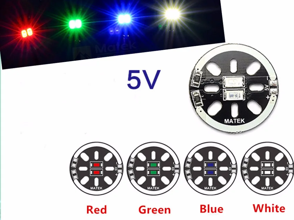 2pcs lot LED X2 5V Motor Mount light for 1806 2204 2206 Multicopters font b Drone