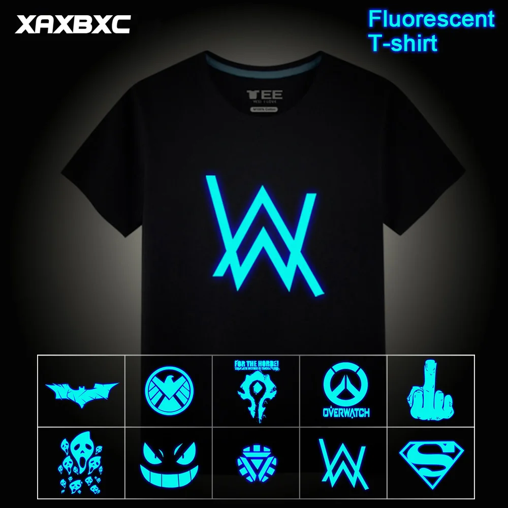 New 2018 Summer Children T Shirts Neon Fluorescent Alan