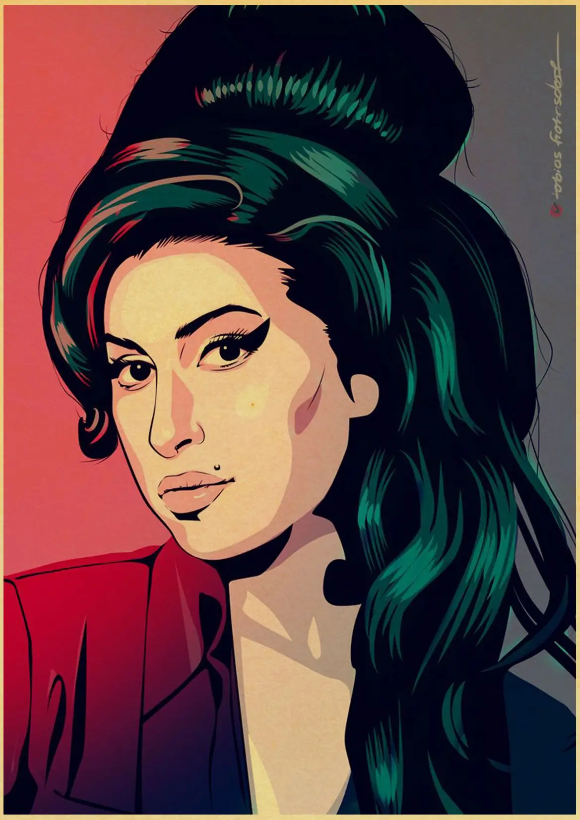 Певица Amy Winehouse музыка классический винтажный плакат живопись декоративные наклейки на стену дома плакаты искусство домашний декор