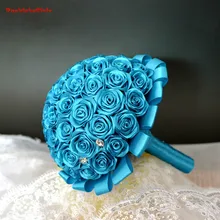 Искусственные Свадебные букеты цветок ручной работы горный хрусталь невесты Кристалл Свадебный букет de mariage