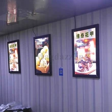 5 шт Высокая яркость A1 Черный Алюминиевая СВЕТОДИОДНАЯ рамка освещенное меню Панели, Avertising свет Коробки для ресторана