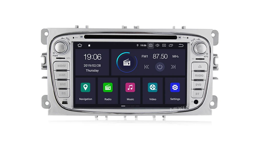 Top MEKEDE 2Din Android9.0 4+64G IPS Screen+DSP Car accessories dvd player For FORD/Focus/Mondeo/S-MAX/C-MAX/Galaxy GPS navigation 48