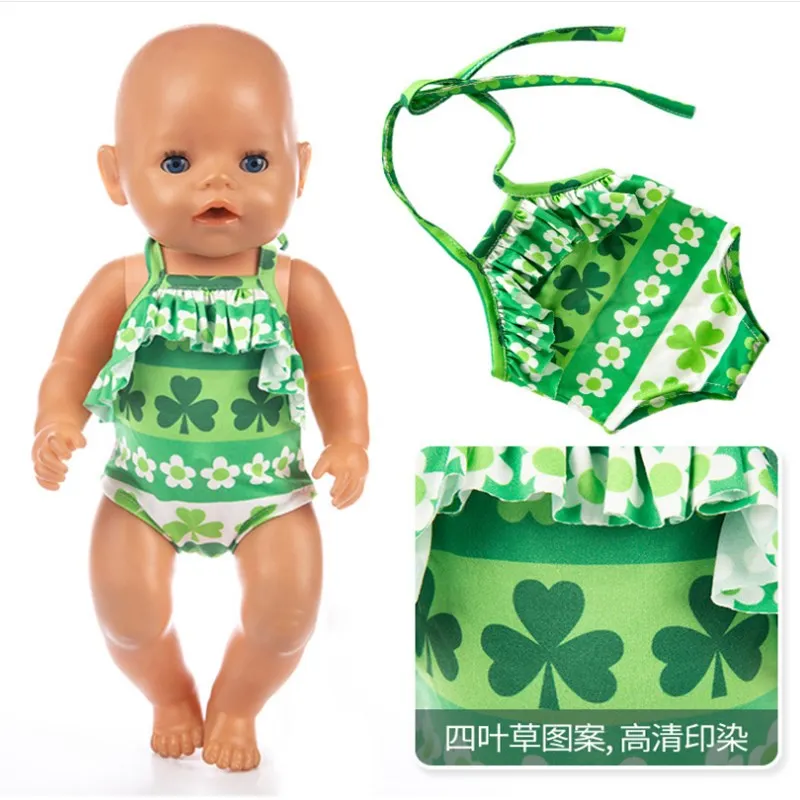 Одежда для кукол, подходит для новорожденных, 18 дюймов, 43 см, кукла с красными губами, Пламенный тетрафолиум, купальник, аксессуары для детей, подарок на день рождения