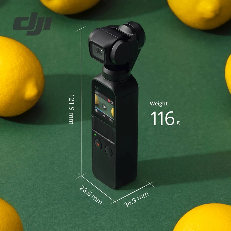 

DJI Osmo Pocket 3-axis Stabilized Handheld Camera Compatible with Smartphone 4K 60fps Video Mechanical Stabilization Lightweight