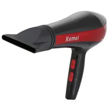 Kemei KM-899 мощный бытовой профессиональный Анион Фен красный