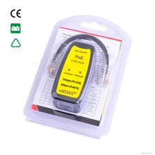 Тестер POE NF-400PF тестер 802.3af/802.at PoE(power поверх Ethernet), подключенный к розетке RJ45