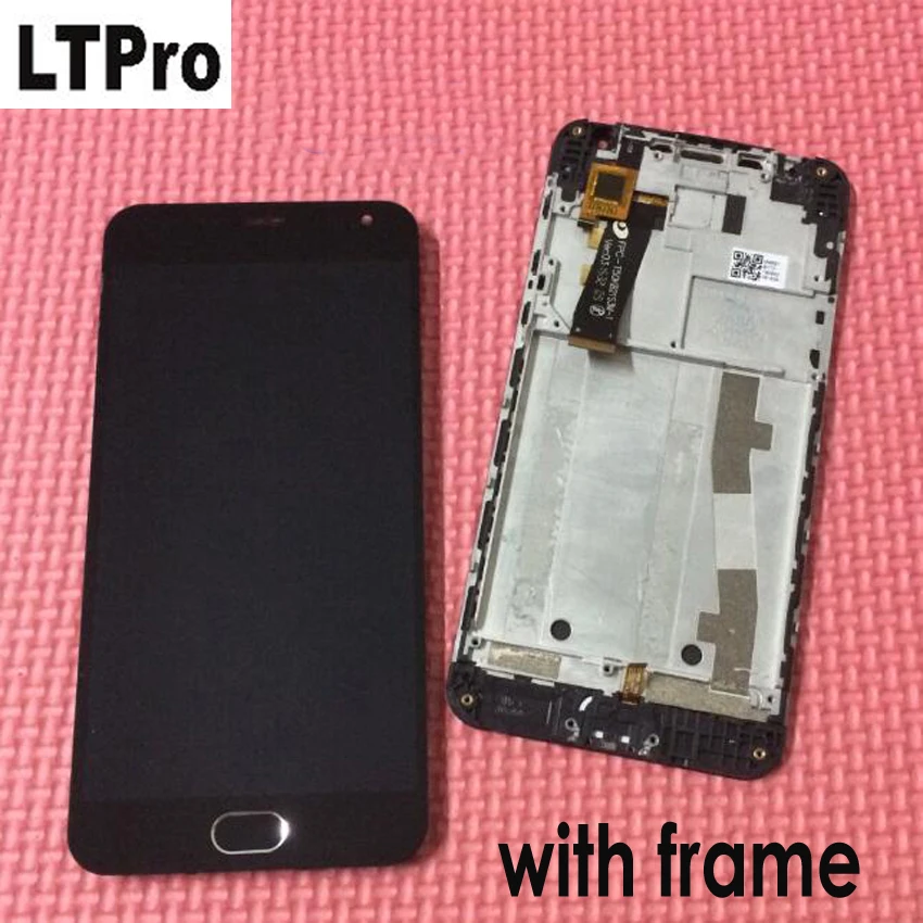 

100% Warranty Frame+LCD Display+Touch Screen Digitizer Assembly+home bottom For Meizu m2 Meilan 2 meizu m2 mini Cell Repair Part