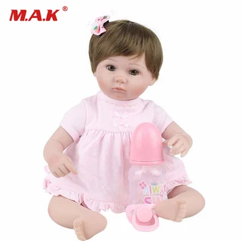 

45cm Girl Silicone Dolls Baby-Reborn 18 Inches doll Body Baby Doll Vinyl Newborn Dolls Birthday Christmas Gift
