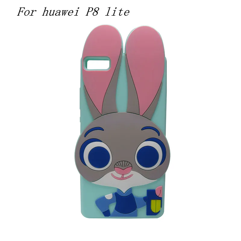 Мягкий силиконовый чехол для мобильного телефона с 3D милым мультяшным изображением единорога спереди, чехол для huawei P8 Lite huawei P9 Lite