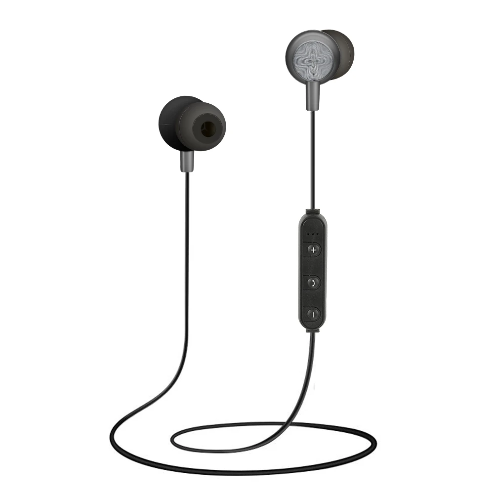 Новейшие беспроводные магнитные Спортивные Bluetooth наушники с высоким качеством звука Bluetooth 4,1 портативная гарнитура в ухо наушники - Цвет: Серый