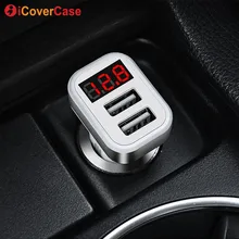 Автомобильное зарядное устройство адаптер для huawei mate 20 Lite 10 Pro P8 Lite P9 Honor 10 9 8 P30 P20 Plus USB зарядное устройство s светодиодный двойной порт 2 порта 2.1A