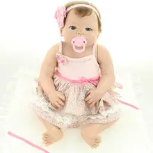 Горячая 58 см полный Силиконовый reborn baby куклы, реалистичные куклы reborn Младенцы Игрушки для девочек bonecas brinquedos Для детей