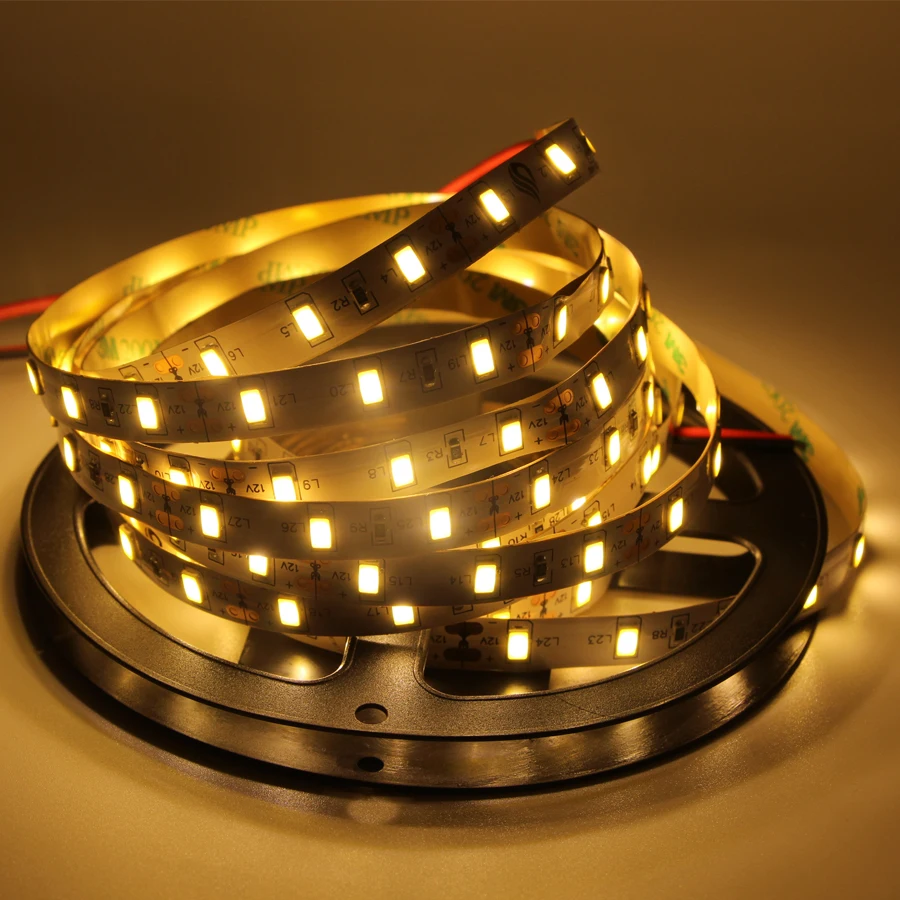 Светодиодная лента 5630 5730 SMD 12 В гибкий светодиодный светильник 60 светодиодов/м 90