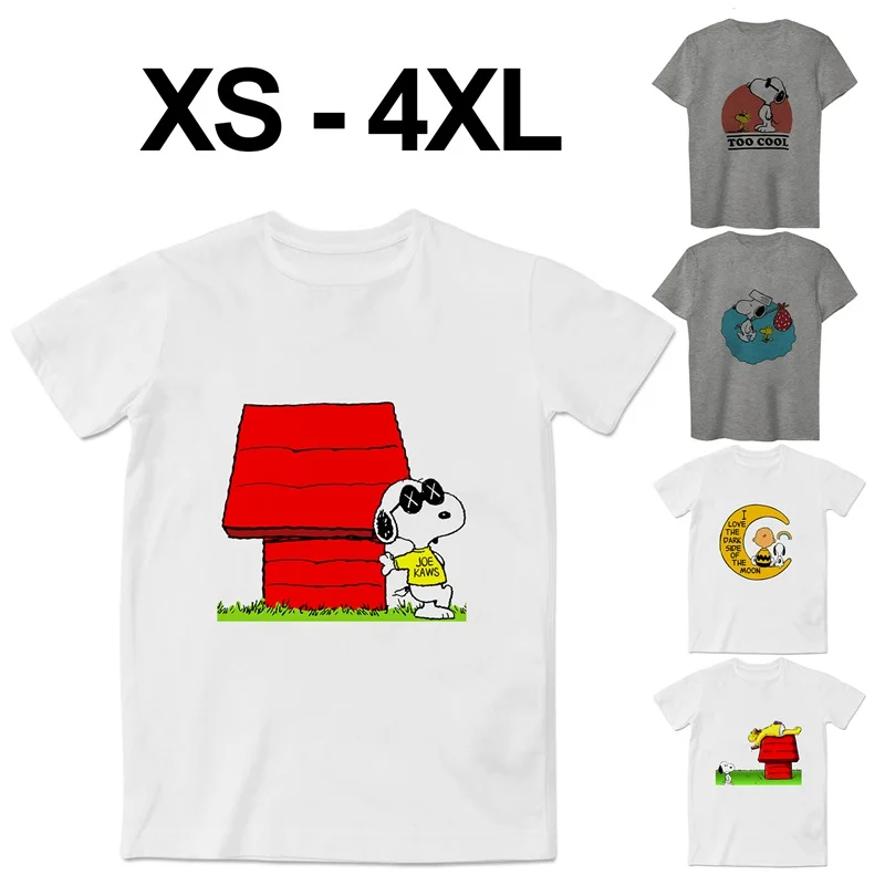 

Summer Cute Dog Anime Printed Short Sleeves T-Shirts Cozy Tees Casual Tops