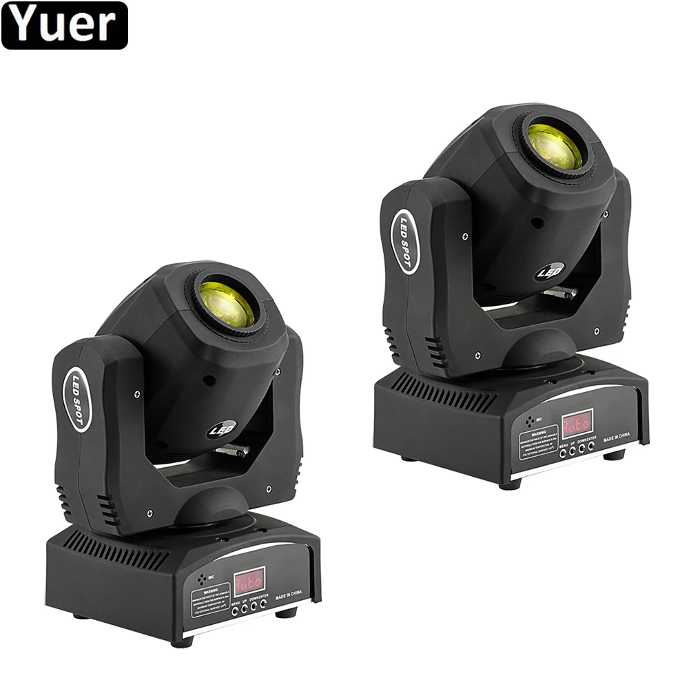 2 Pz/Lotto Led Spot Moving Head Light 60W Mini Led Music Stage Light Gobo Moving Heads Lights Disco Dj Equipment