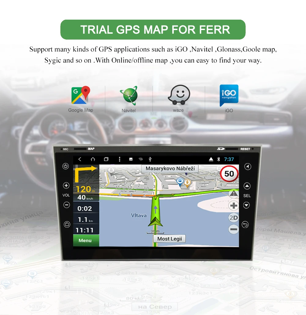 Perfect Bonroad 2Din Android Car multimedia player stereo receiver For Opel Astra Antara Zafira Corsa Radio Video GPS Navigation 6