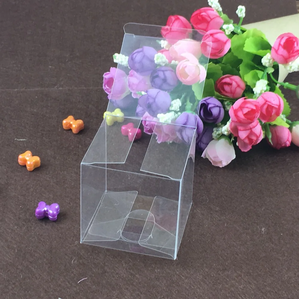 30pcs 4*4*4cm Clear Plastic Pvc Boxes Packaging For  Giftchocolatecandycosmeticcakecrafts Display Package Transparent Box - Gift  Boxes & Bags - AliExpress