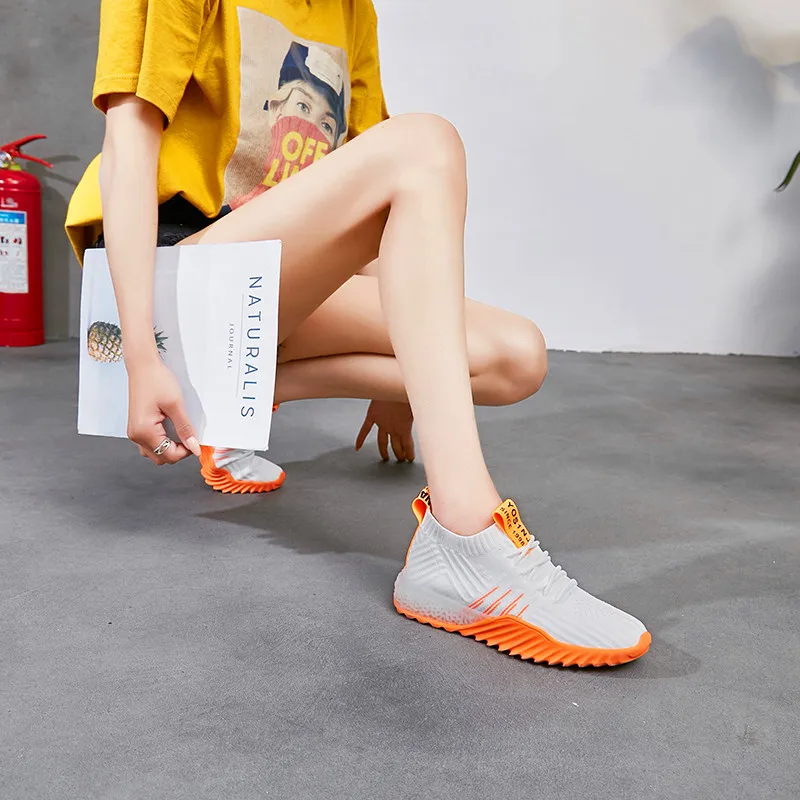 

Women Casual Hard-Wearing Shoes Summer 2018 Spring Women Flats Shoes Fashion Breathable Vulcanization Lace-Up Women Sneakers