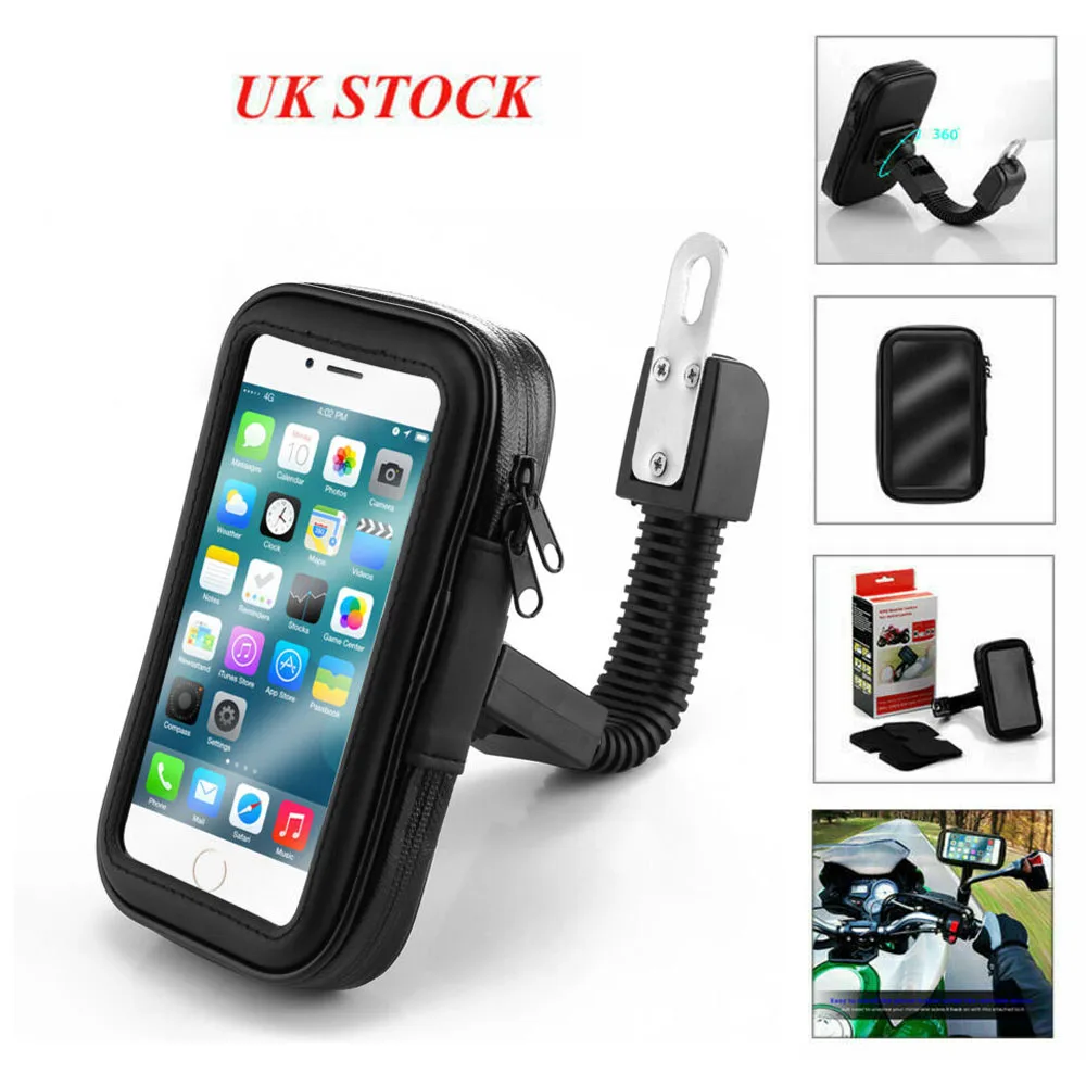 Phone Holder Bag Cover Case Waterproof Touch Screen Operation Smoothly 360 Degrees Rotate Motorcycle Clip | Спорт и развлечения