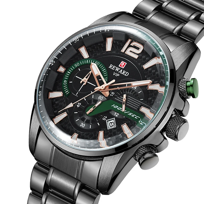 

Mens Military Wrist Watches Full Steel Sport Watch Men Waterproof Quartz Clock Luxury Chronograph Relogio Masculino