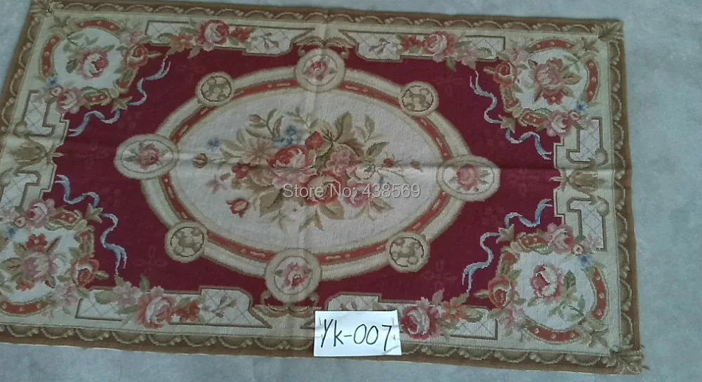 Бесплатная доставка маленькие коврики 10K 3 'x 5' шерстяные с вышивкой красный