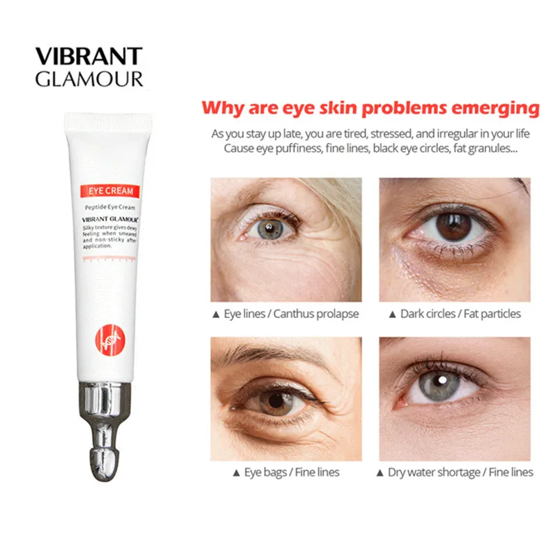

VIBRANT GLAMOUR Eye Cream Peptide Collagen Anti-Wrinkle Anti-aging Remover Dark Circles Eye Care Anti-Puffiness Dark CircleTSLM2
