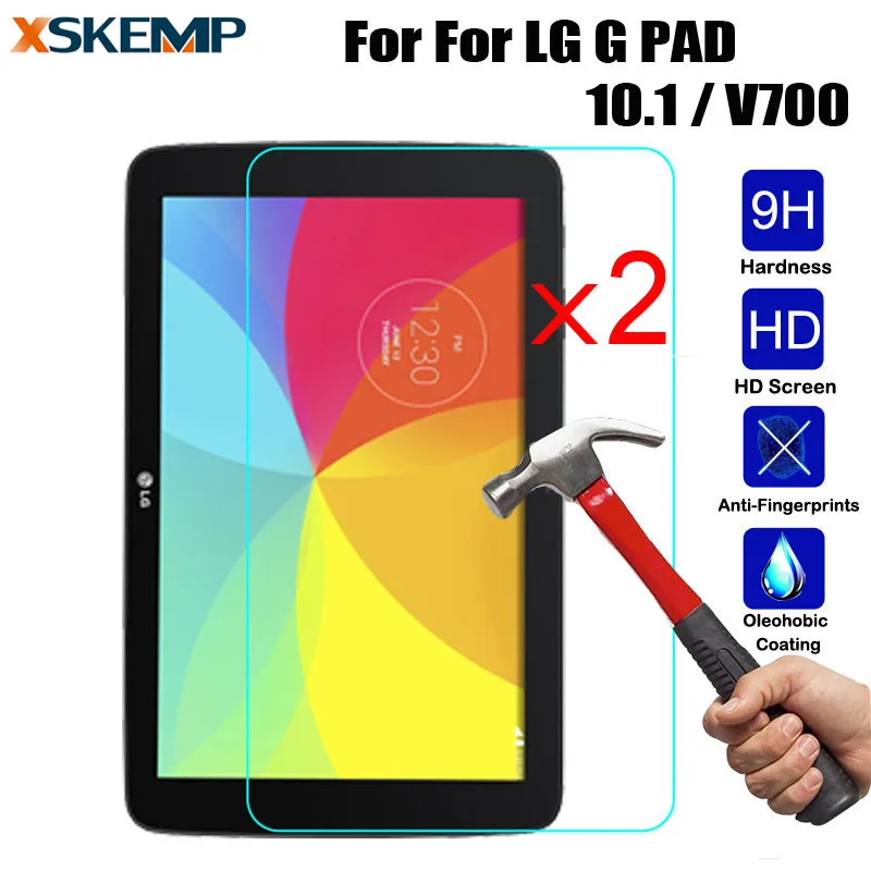 Xskemp 2 шт./лот ясно ЖК дисплей Экран протектор для LG G Pad 10.1/V700 Планшеты PC Прозрачный