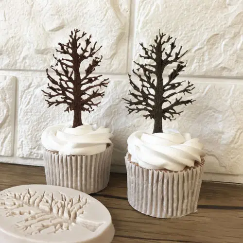 

Useful 3D Tree Silicone Fondant Chocolate Cupcake Cake Decorating Baking Mould DIY Mold