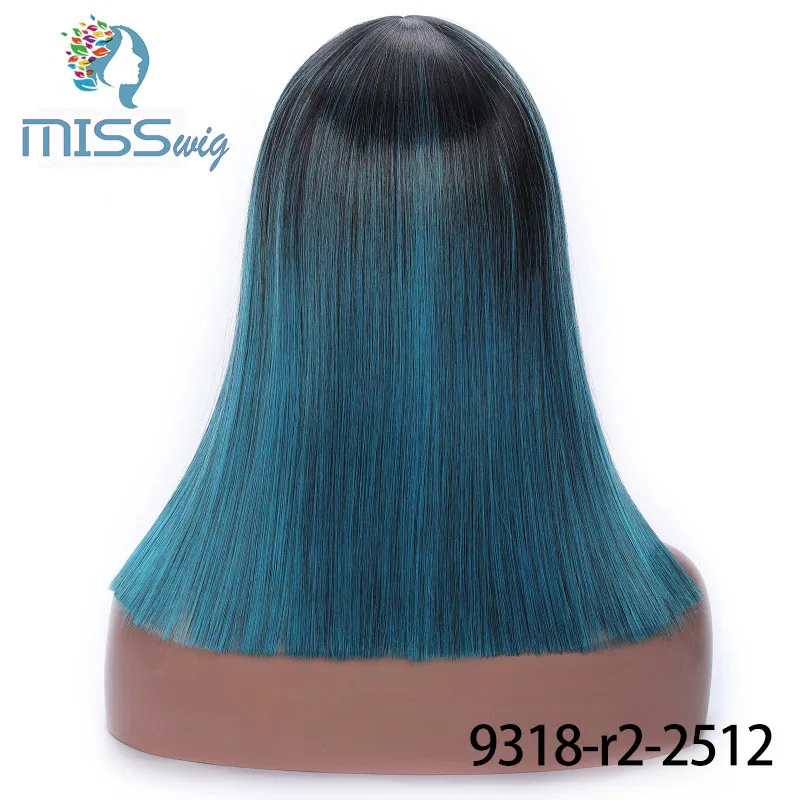 Мисс парик Желтый/Синий/Серый Короткие прямые термостойкие синтетические волосы парик для черных/белых женщин Косплей или вечерние парики