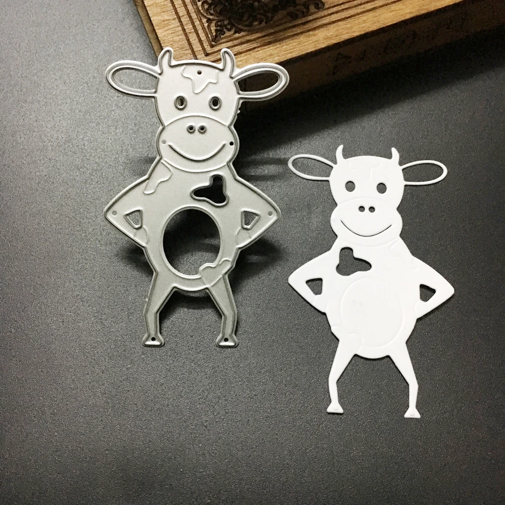 Lucu Kartun Domba Logam Stensil Dies Cuting Mold DIY Scrapbooking