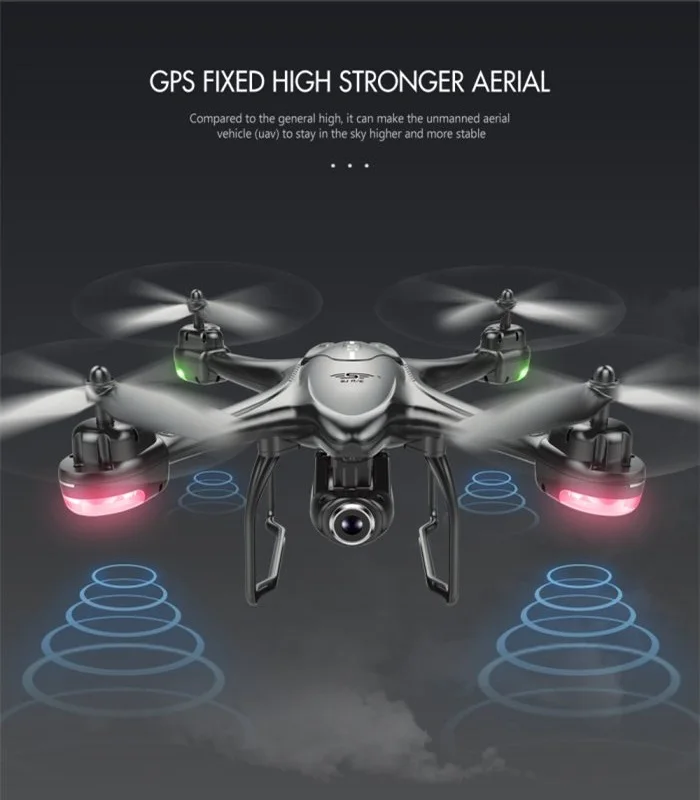 Teeggi S30W двойной gps дрона с дистанционным управлением динамический Следуйте видом