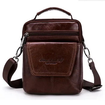 

Men High Quality Cross Body Genuine Leather Cowhide famous brand Handbag Casual Tourism Business Messenger Shoulder Bags Handbag