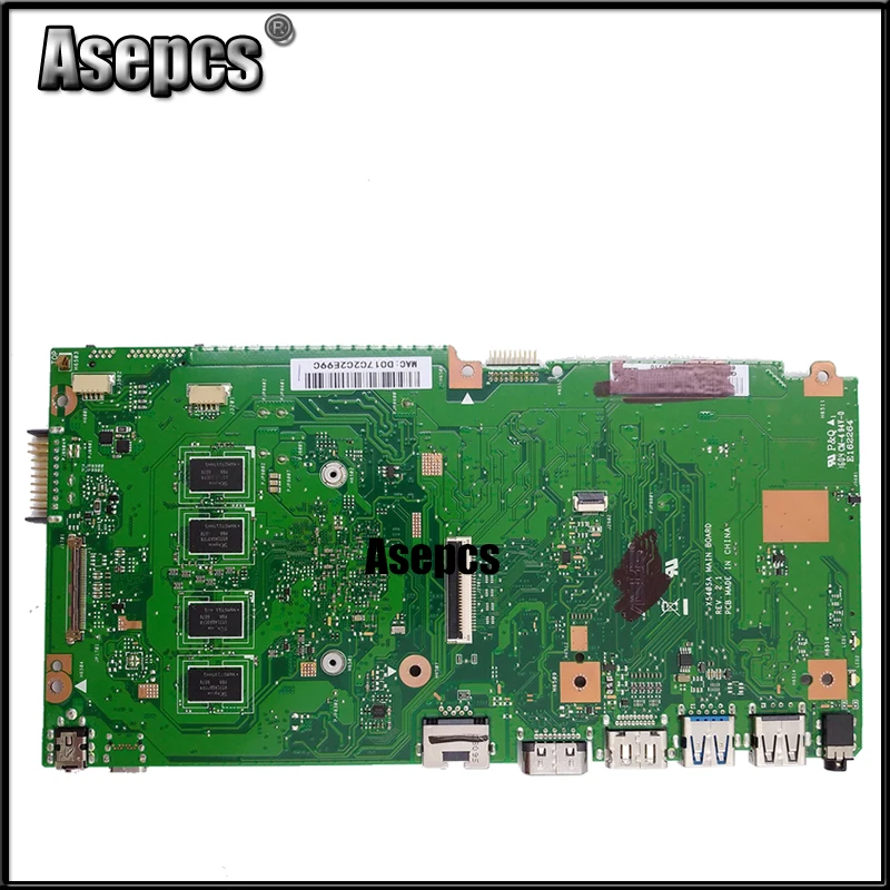 Asepcs X540SA Laptop motherboard for ASUS VivoBook X540SA X540S X540 F540S Test original mainboard 4G-RAM N3700/N3710 4-Core CPU