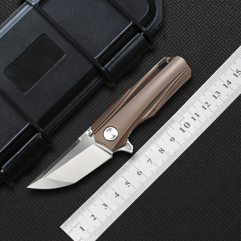 STEDEMON mini SHY5 folding knife CTS-204P blade KVT ball bearing titanium handle camping hunt outdoor Survival knives EDC Tools |