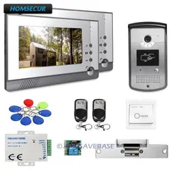 Homsur 7 дюймов видео домофон вызова системы с ИК Ночное Видение для дома безопасности + Strike Lock